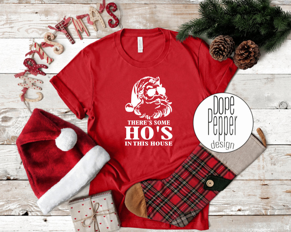 Seattle Mariners There Is Some Hos In This House Santa Stuck In The Chimney  MLB Christmas Shirt