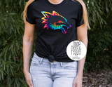 Fox Head - Rainbow Tye Dye Pride