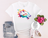 Fox Head - Rainbow Tye Dye Pride