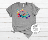 Fox Head - Rainbow Tye Dye Pride