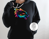 Fox Head - Rainbow Tye Dye Pride