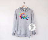 Fox Head - Rainbow Tye Dye Pride