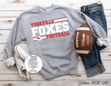 Yorkville Foxes Football - Lines RED