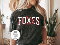 Foxes Baseball Laces - Red/White