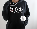 Foxes Block Letters with Laces - WHITE