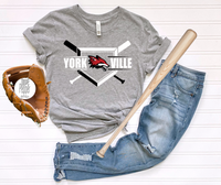 Yorkville Foxes Baseball BATS White/Black