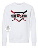 Yorkville Foxes Baseball BATS Red/Black