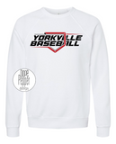 Yorkville Baseball HOME PLATE Red/Black Design