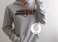 Yorkville Baseball HOME PLATE Red/Black Design