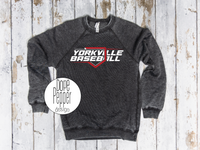 Yorkville Baseball HOME PLATE Red/White Design