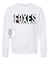 Foxes Block Letters with Laces - Black