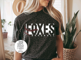 Foxes Block Letters with Laces - WHITE
