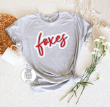 Foxes Script - Red/White