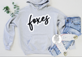 Foxes Script - Black/White