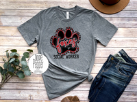 Foxes Paw Print - SOCIAL WORKER