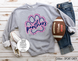 Panthers Paw Pink Ribbon - Pink/Navy