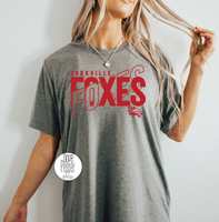 Yorkville Foxes Angle - Red Design