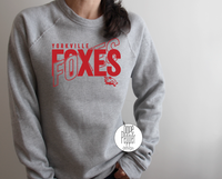 Yorkville Foxes Angle - Red Design