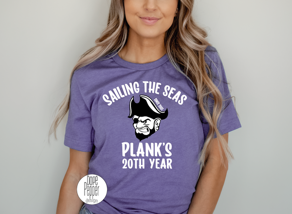 Plank Jr. High 20th Year - Pirate Head