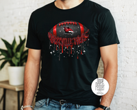 Yorkville Foxes Football Drip Faux Glitter