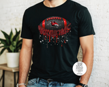 Yorkville Foxes Football Drip Faux Glitter
