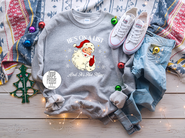 He's on a List and it's not mine - Santa