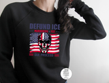 Defund Ice - American Flag Skull