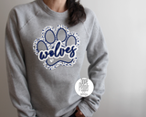 Oswego Wolves Paw Print