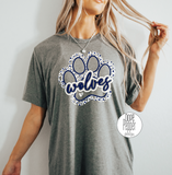 Oswego Wolves Paw Print