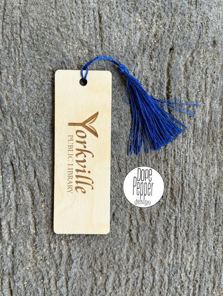 Yorkville Public Library Wooden Bookmark