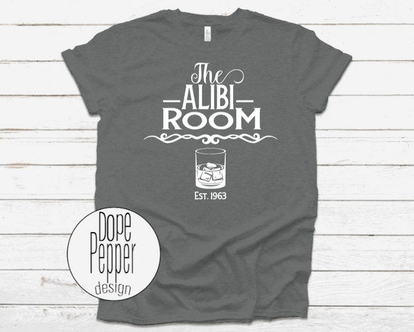 The alibi room t shirt deals