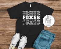 Foxes Repeat - WHITE Design