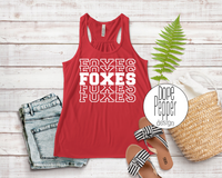 Foxes Repeat - WHITE Design