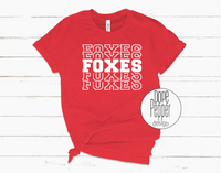 Foxes Repeat - WHITE Design