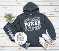 Foxes Repeat - WHITE Design