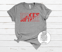 Foxes Softball Split - Red