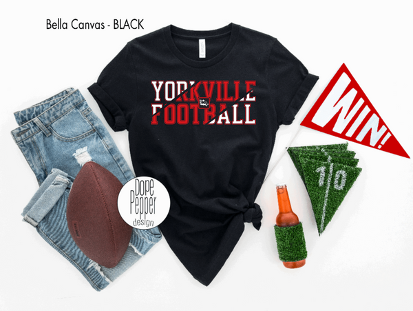 Yorkville Football Split - Red/White
