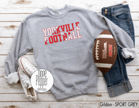 Yorkville Football Split - Red/White