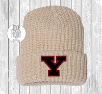 Yorkville Foxes Leather Patch Beanies - Multiple Beanie Hat Options!