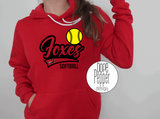 Foxes Softball Swoosh