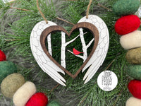 Cardinal Angel Wing Memorial - Hanger (ornament)