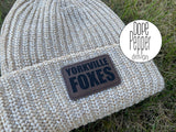 Beanie Leather Patch Hat