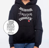 Distressed Baseball Design with Personalized Name & Number!