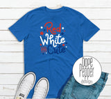 Red White and Cute Patriotic Shirt