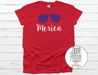 Youth and Toddler 4th of July 'merica shirt