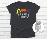 I Smell Children Shirt, Funny Halloween Tshirt, Glitter or Matte finish, Halloween shirt